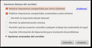 Compartir impresora Ubuntu