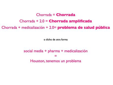 Chorradas 2.0 y medicalización. Creando un sistema de vigilancia epidemiológica de alertas Chorradas 2.0 y medicalización. Creando un sistema de vigilancia epidemiológica de alertas