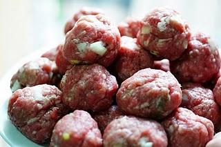 Albóndigas con leche de coco