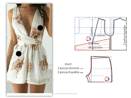Mono drapeado www.patronycostura.com/Mono-drapeado.html.com