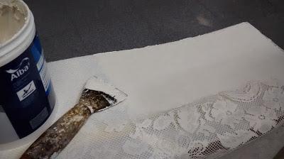 Como trabajamos con efecto encaje y con decoupage de gigantografia. Como trabajamos con efecto encaje y con decoupage de gigantografia.