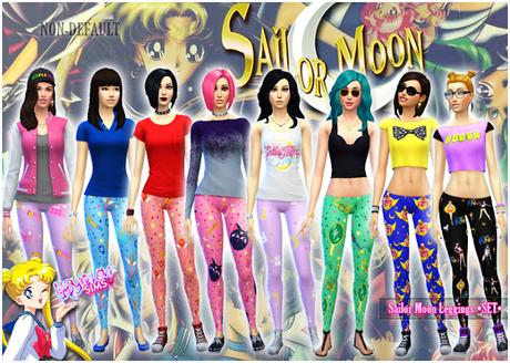 Leggings de Sailor Moon para Los Sims 4