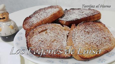 TORRIJAS DE LECHE CONDENSADA AL HORNO