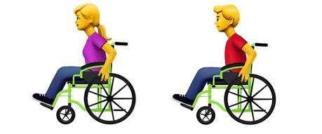 Emojis para representar la discapacidad. Propuesta de Apple.