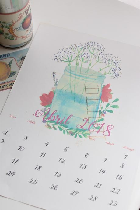 {Descargable} Calendario de Abril