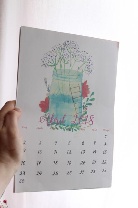 {Descargable} Calendario de Abril