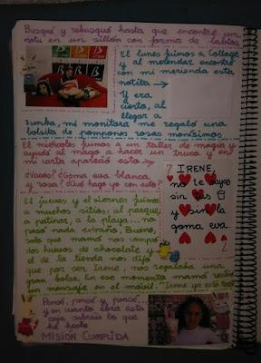 LIBRO VIAJERO DE IRENE