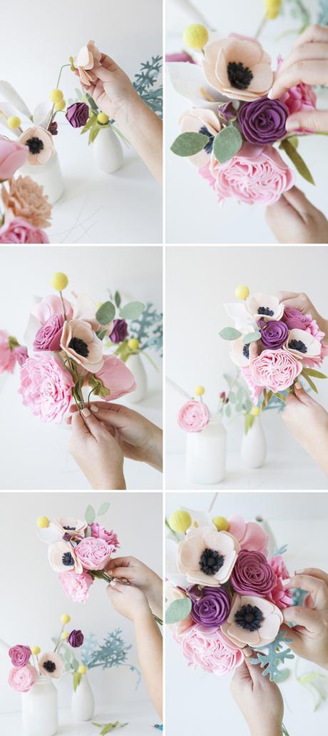 DIY: ¿flores todo el año? Hazte este bonito ramo de fieltro