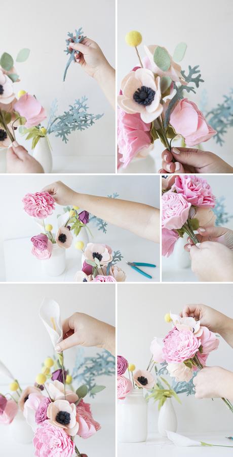 DIY: ¿flores todo el año? Hazte este bonito ramo de fieltro