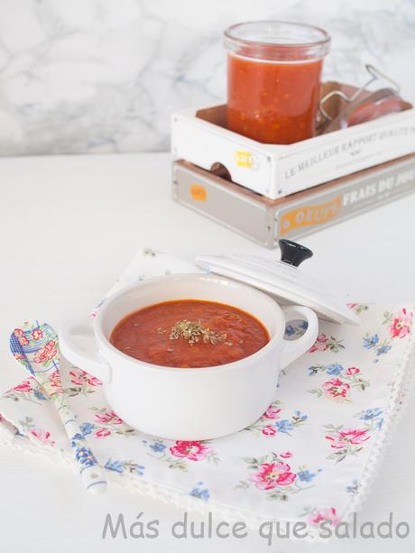 Salsa de tomate en olla express Salsa de tomate en olla express