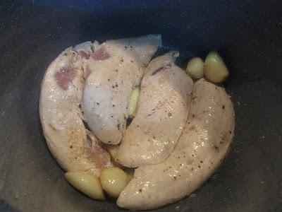 Solomillo de pavo en salsa de ajos olla GM