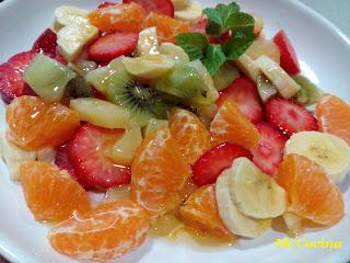 MACEDONIA DE FRUTAS CON MIEL