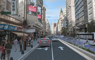Avenida Corrientes, peatonal
