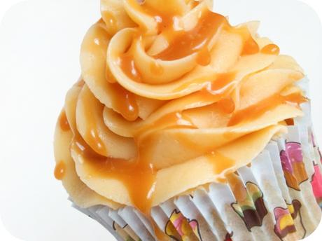 Cupcakes de platano y caramelo