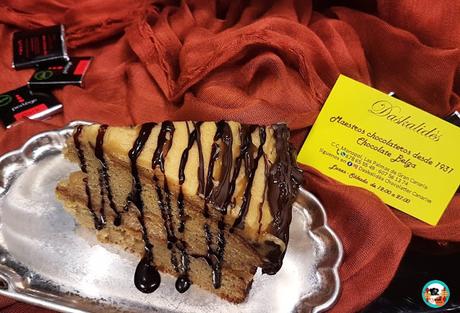 Tarta de chocolate y caramelo