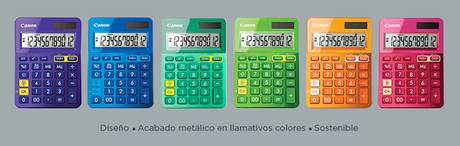 Calculadoras CANON, un mundo nuevo multicolor.