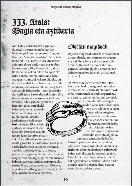 Antzinako Eskola: Vieja Escuela JDR en euskera