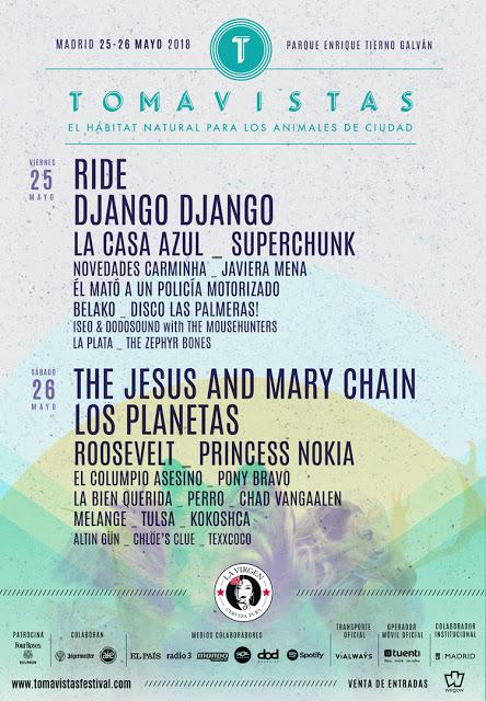 Distribución por días del Festival Tomavistas 2018 Distribución por días del Festival Tomavistas 2018