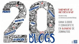 Concurso Blogoteca de 20 Minutos 2018. Sección Cultura, Música y Tendencias. Un voto, por favor.