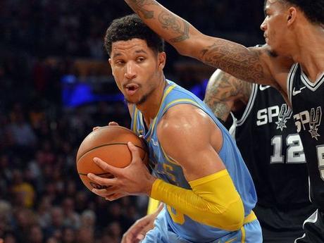 La transmisión de ESPN se aleja del posible tiro ganador de los Lakers contra los Spurs 2018-04-04 Josh Hart