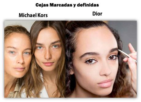 Las cejas siguen reivindicando su posición como marco de la mirada. Tendencias de Maquillaje para Primavera – Verano 2018