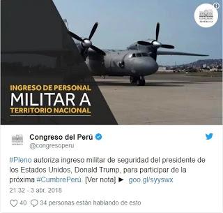 Cumbre de las Américas: autorizado ingreso de más de 500 militares estadounidenses en Perú Cumbre de las Américas: autorizado ingreso de más de 500 militares estadounidenses en Perú