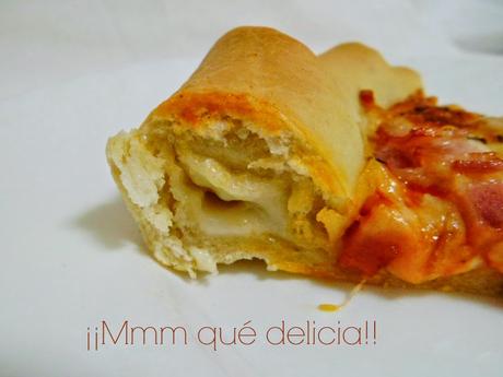 PIZZA CON MASA RELLENA PIZZA CON MASA RELLENA