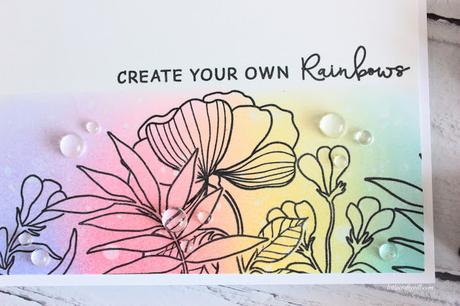 Rainbow Cards Two Ways + Waffle Flower BLOG HOP