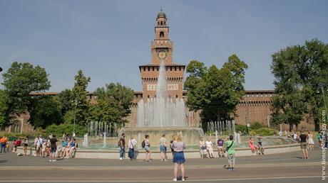 Castillo Sforzesco visitar Milán 2 dias viaje Italia verano