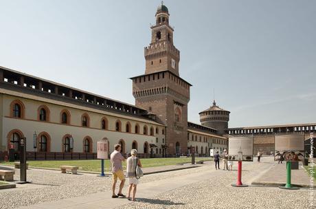 Visitar Castillo Sforzesco Milan Italia viaje