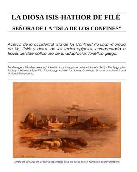 La diosa Isis-Hathor de Filé, señora de la “Isla de los Confines”.