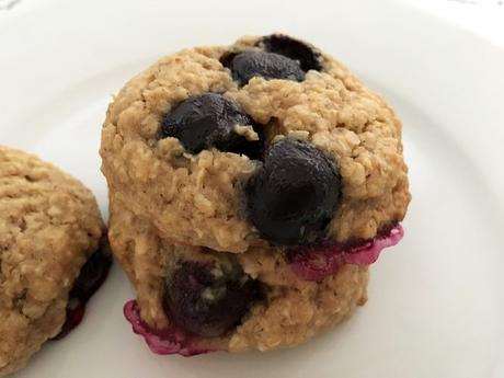 recetas delikatissen Oatmeal blueberry cookies galletas rápidas galletas fáciles galletas de copos de avena galletas de avena galletas de arándanos galletas con fruta galletas caseras 