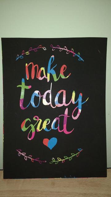Diy: lettering con la técnica del esgrafiado. Diy: lettering con la técnica del esgrafiado.