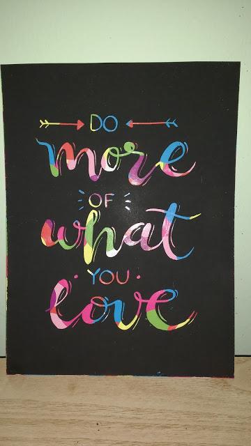 Diy: lettering con la técnica del esgrafiado. Diy: lettering con la técnica del esgrafiado.