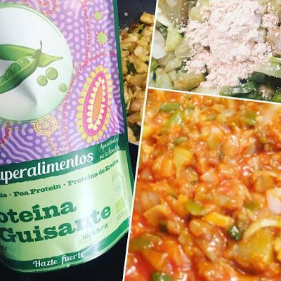 pisto, proteína de guisante, drasanvi, que comemos hoy, 