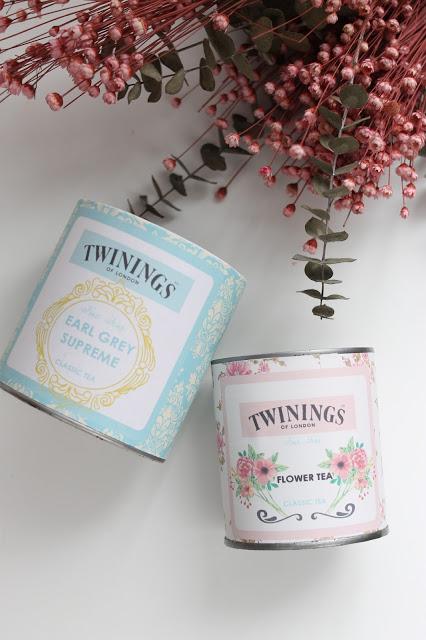 {Descargable} Latas recicladas con etiqueta de té Twinings