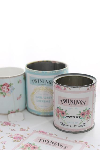 {Descargable} Latas recicladas con etiqueta de té Twinings