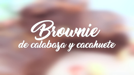 BROWNIE DE CALABAZA Y CACAHUETE BROWNIE DE CALABAZA Y CACAHUETE