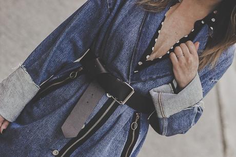 DENIM TRENCH