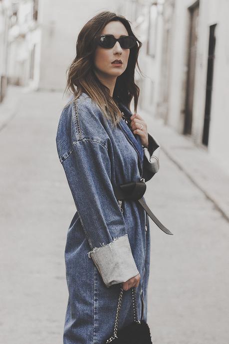 DENIM TRENCH