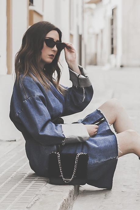 DENIM TRENCH