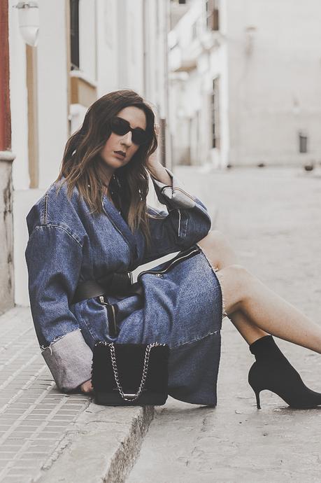 DENIM TRENCH