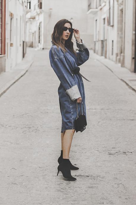 DENIM TRENCH