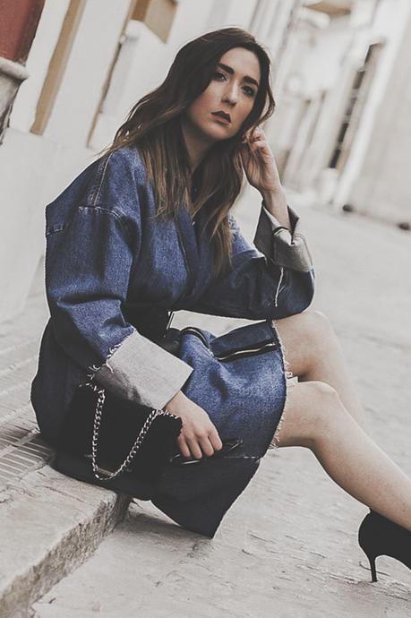 DENIM TRENCH