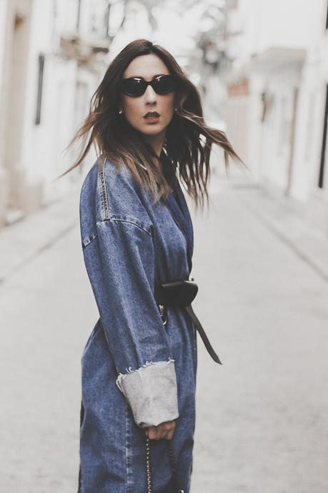 DENIM TRENCH