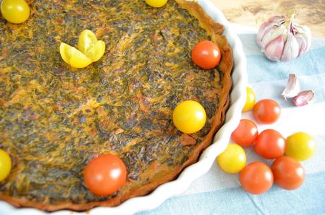QUICHE DE GRELOS grelos, grelos con garbanzos, grelos en conserva, grelos mercadona, grelos recetas, grelos rehogados, potajes con grelos, quiche de grelos, receta típica con grelos, recetas con grelos, recetas vegetarianas, las delicias de mayte,