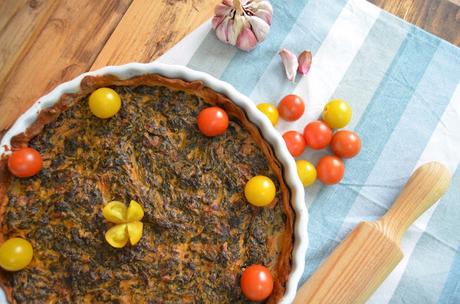 QUICHE DE GRELOS grelos, grelos con garbanzos, grelos en conserva, grelos mercadona, grelos recetas, grelos rehogados, potajes con grelos, quiche de grelos, receta típica con grelos, recetas con grelos, recetas vegetarianas, las delicias de mayte,