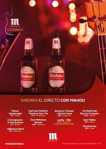 AGENDA MUSICAL DE ABRIL DE LOS ESCENARIOS MAHOU