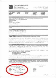 Pruebas de que la NED financia y orienta la subversión en Cuba