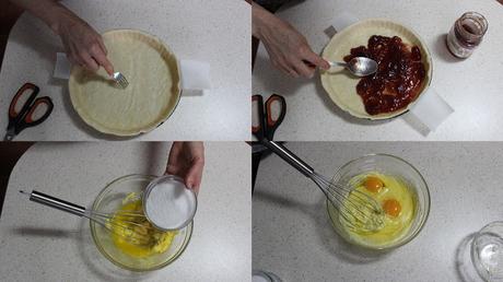 RECETA - Tarta bakewel de almendra y mermelada